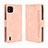 Custodia Portafoglio In Pelle Cover con Supporto BY3 per Wiko Y62 Rosa