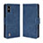 Custodia Portafoglio In Pelle Cover con Supporto BY3 per Wiko Y81 Blu