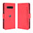 Custodia Portafoglio In Pelle Cover con Supporto BY3 per Xiaomi Black Shark 4 5G Rosso