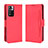 Custodia Portafoglio In Pelle Cover con Supporto BY3 per Xiaomi Mi 11i 5G (2022) Rosso