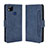 Custodia Portafoglio In Pelle Cover con Supporto BY3 per Xiaomi POCO C3 Blu