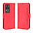 Custodia Portafoglio In Pelle Cover con Supporto BY3 per Xiaomi Poco F4 5G Rosso