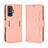 Custodia Portafoglio In Pelle Cover con Supporto BY3 per Xiaomi Poco F4 GT 5G Rosa