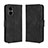 Custodia Portafoglio In Pelle Cover con Supporto BY3 per Xiaomi Poco M4 5G Nero