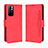 Custodia Portafoglio In Pelle Cover con Supporto BY3 per Xiaomi Poco M4 Pro 5G Rosso
