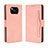 Custodia Portafoglio In Pelle Cover con Supporto BY3 per Xiaomi Poco X3 Pro Rosa