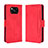 Custodia Portafoglio In Pelle Cover con Supporto BY3 per Xiaomi Poco X3 Pro Rosso