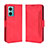 Custodia Portafoglio In Pelle Cover con Supporto BY3 per Xiaomi Redmi 10 Prime Plus 5G Rosso