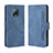Custodia Portafoglio In Pelle Cover con Supporto BY3 per Xiaomi Redmi 10X 5G Blu