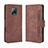 Custodia Portafoglio In Pelle Cover con Supporto BY3 per Xiaomi Redmi 10X Pro 5G Marrone