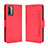 Custodia Portafoglio In Pelle Cover con Supporto BY3 per Xiaomi Redmi 9 Power Rosso