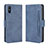 Custodia Portafoglio In Pelle Cover con Supporto BY3 per Xiaomi Redmi 9i Blu