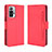 Custodia Portafoglio In Pelle Cover con Supporto BY3 per Xiaomi Redmi Note 10 Pro 4G Rosso