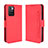 Custodia Portafoglio In Pelle Cover con Supporto BY3 per Xiaomi Redmi Note 11 4G (2021) Rosso