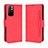 Custodia Portafoglio In Pelle Cover con Supporto BY3 per Xiaomi Redmi Note 11 5G Rosso