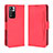 Custodia Portafoglio In Pelle Cover con Supporto BY3 per Xiaomi Redmi Note 11 Pro+ Plus 5G Rosso