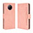 Custodia Portafoglio In Pelle Cover con Supporto BY3 per Xiaomi Redmi Note 9 5G Rosa