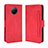 Custodia Portafoglio In Pelle Cover con Supporto BY3 per Xiaomi Redmi Note 9T 5G Rosso