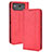 Custodia Portafoglio In Pelle Cover con Supporto BY4 per Asus ROG Phone 6 Rosso