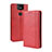 Custodia Portafoglio In Pelle Cover con Supporto BY4 per Asus Zenfone 6 ZS630KL Rosso