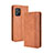 Custodia Portafoglio In Pelle Cover con Supporto BY4 per Asus Zenfone 8 ZS590KS Marrone