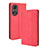 Custodia Portafoglio In Pelle Cover con Supporto BY4 per Huawei Honor 50 5G Rosso