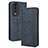 Custodia Portafoglio In Pelle Cover con Supporto BY4 per Huawei Honor 80 5G Blu