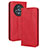 Custodia Portafoglio In Pelle Cover con Supporto BY4 per Huawei Honor Magic5 5G Rosso