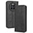 Custodia Portafoglio In Pelle Cover con Supporto BY4 per Huawei Mate 50 Nero