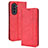 Custodia Portafoglio In Pelle Cover con Supporto BY4 per Huawei Nova 10 Rosso