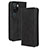 Custodia Portafoglio In Pelle Cover con Supporto BY4 per Huawei P60 Art Nero