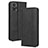 Custodia Portafoglio In Pelle Cover con Supporto BY4 per Motorola Moto E22 Nero