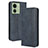 Custodia Portafoglio In Pelle Cover con Supporto BY4 per Motorola Moto Edge (2023) 5G Blu