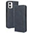 Custodia Portafoglio In Pelle Cover con Supporto BY4 per Motorola Moto G 5G (2023) Blu