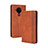 Custodia Portafoglio In Pelle Cover con Supporto BY4 per Nokia 5.4 Marrone