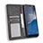 Custodia Portafoglio In Pelle Cover con Supporto BY4 per Nokia C3