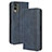 Custodia Portafoglio In Pelle Cover con Supporto BY4 per Nokia C32 Blu