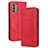 Custodia Portafoglio In Pelle Cover con Supporto BY4 per Nokia G400 5G Rosso