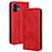 Custodia Portafoglio In Pelle Cover con Supporto BY4 per Nothing Phone 2 Rosso