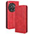 Custodia Portafoglio In Pelle Cover con Supporto BY4 per OnePlus 12 5G Rosso