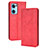 Custodia Portafoglio In Pelle Cover con Supporto BY4 per OnePlus Nord CE 2 5G Rosso