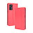 Custodia Portafoglio In Pelle Cover con Supporto BY4 per Oppo A16 Rosso