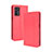 Custodia Portafoglio In Pelle Cover con Supporto BY4 per Oppo A16s Rosso