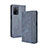Custodia Portafoglio In Pelle Cover con Supporto BY4 per Oppo A55 5G Blu