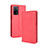 Custodia Portafoglio In Pelle Cover con Supporto BY4 per Oppo A55 5G Rosso