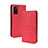 Custodia Portafoglio In Pelle Cover con Supporto BY4 per Oppo A55S 5G Rosso