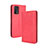 Custodia Portafoglio In Pelle Cover con Supporto BY4 per Oppo A74 4G Rosso