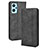 Custodia Portafoglio In Pelle Cover con Supporto BY4 per Oppo A96 4G Nero