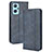 Custodia Portafoglio In Pelle Cover con Supporto BY4 per Oppo K10 4G Blu