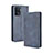 Custodia Portafoglio In Pelle Cover con Supporto BY4 per Oppo Reno5 F Blu